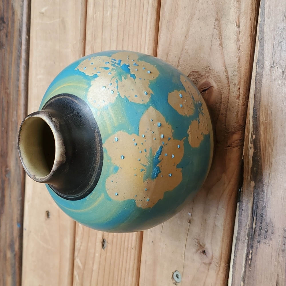 70s pacific stoneware pottery vase